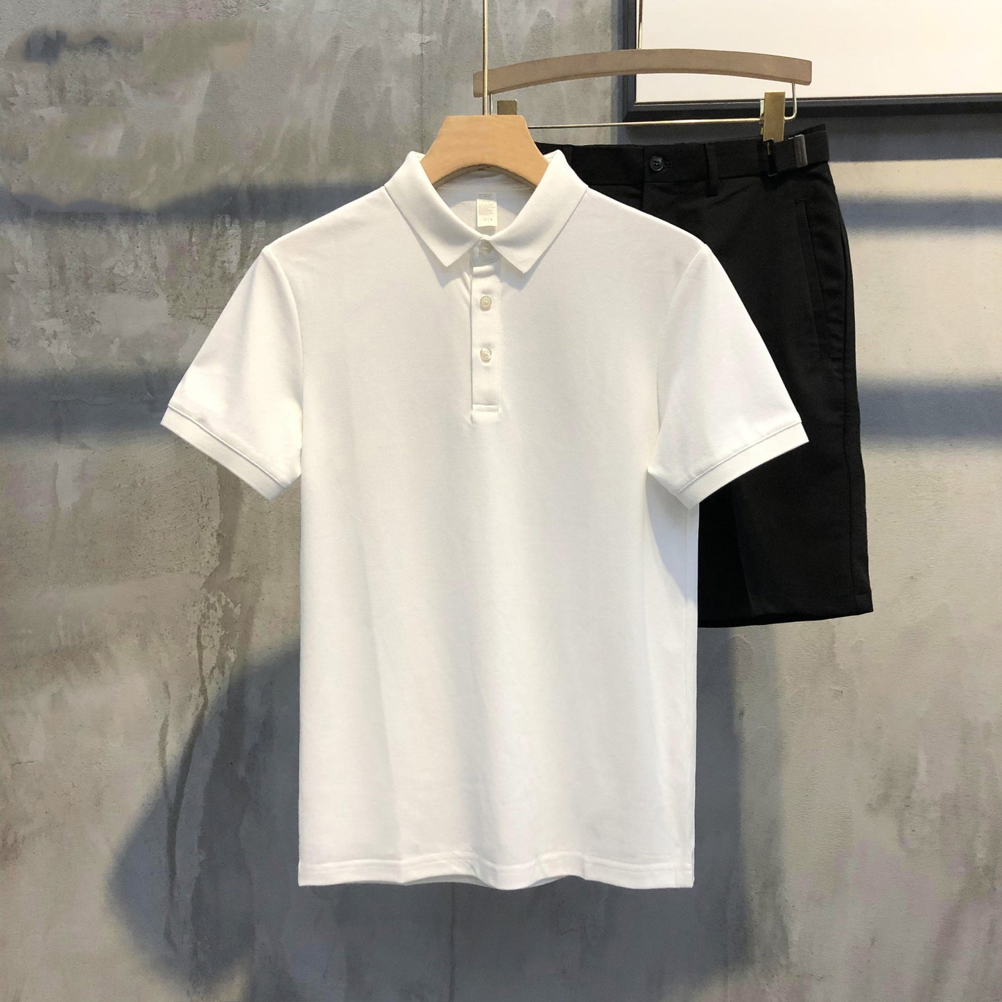Trendy All-Match Short-Sleeved T-Shirt Slim Polo Shirt Top