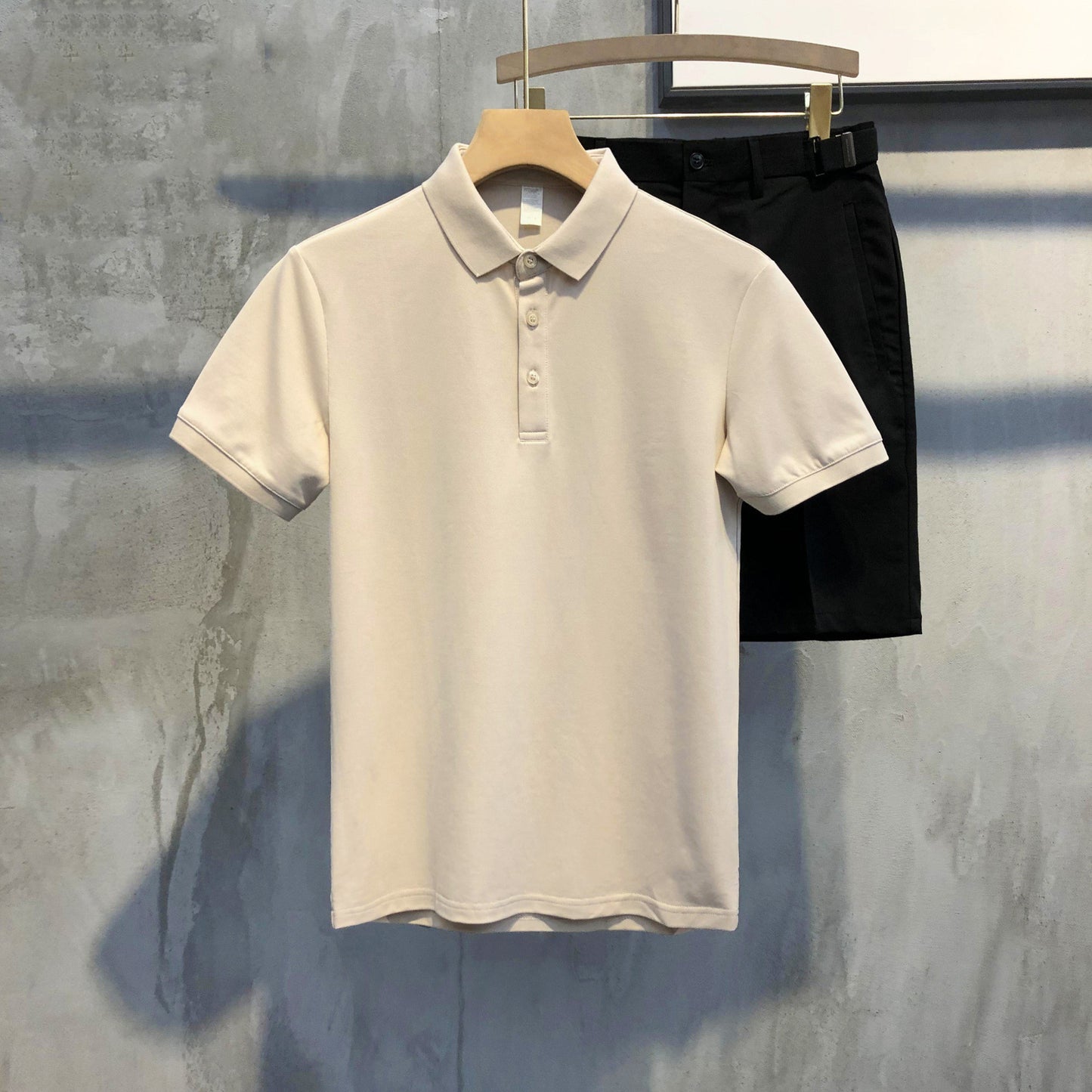 Trendy All-Match Short-Sleeved T-Shirt Slim Polo Shirt Top