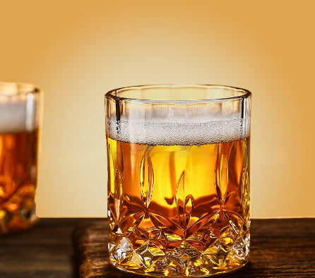 High-grade Carved Crystal Glass Thickening Cup