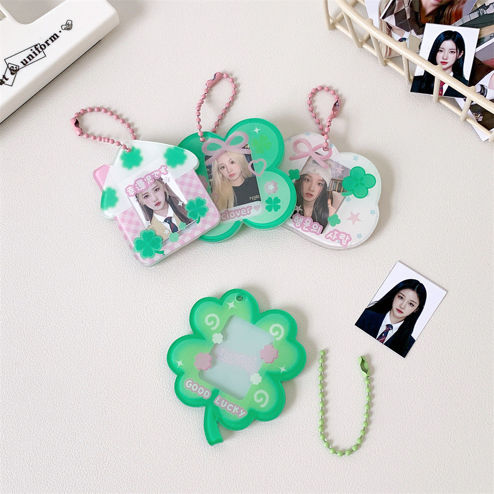 Acrylic Four-leaf Clover Card Holder