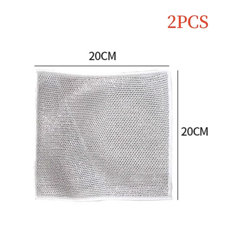 Silver Silk Rag Double-sided Kitchen Magic Dishcloth