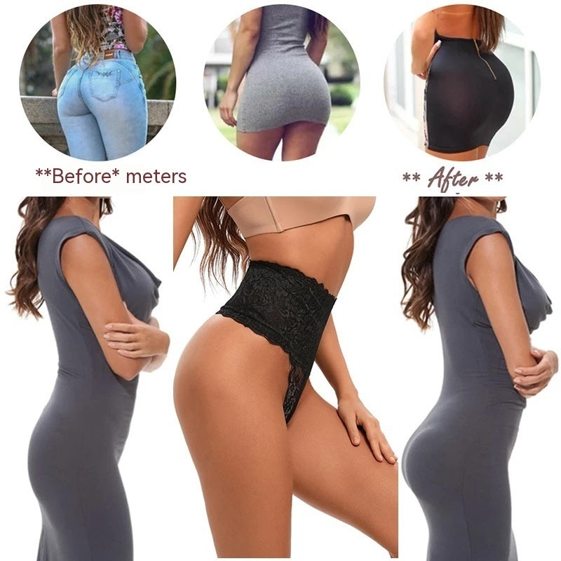 High Waist Seamless Hip Lift Body Shaping T-back