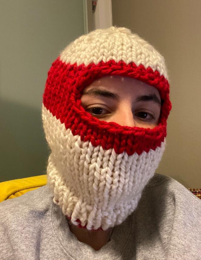 Pullover Windproof Neck Protection Handmade Knitted Hat