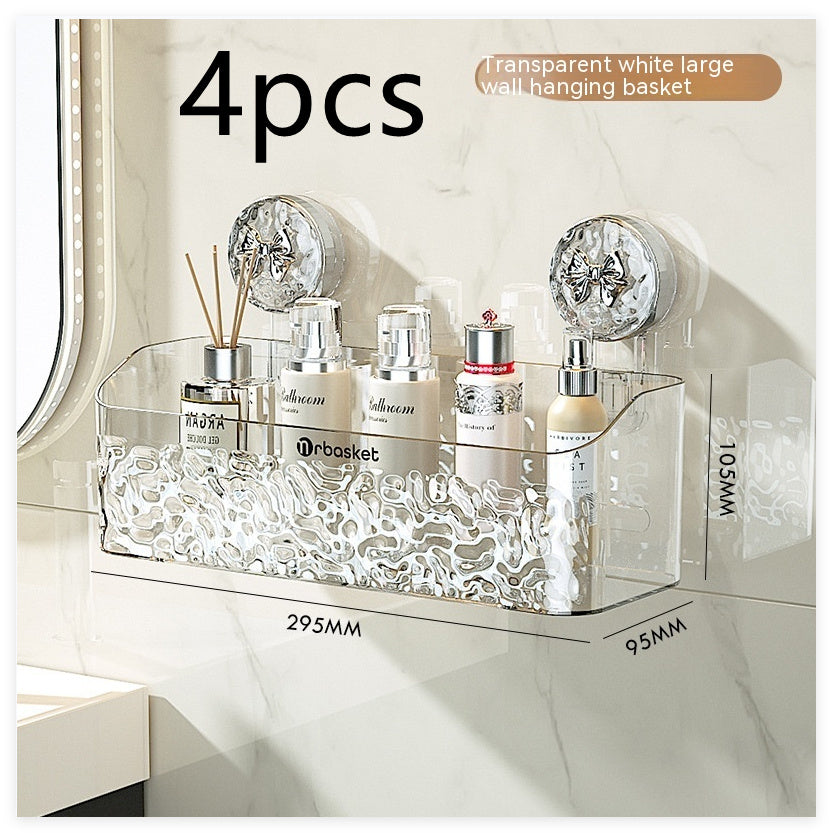 Waste Face Cloth Storage Box Bathroom Wall-mounted Shaver Storage Rack