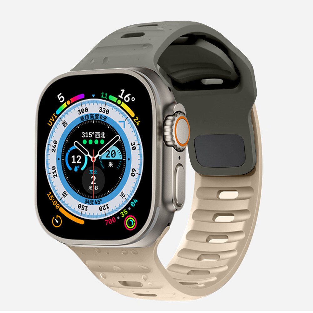 Suitable For Watch Ultra Watch Band Iwatch9 Solid Color Snap Button