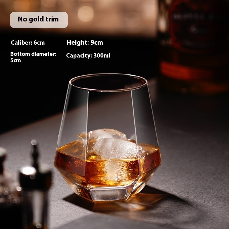 Whiskey Shot  Crystal Beer Glass Whiskey Glass Thickened Wine Glass Gift Set Wholesale