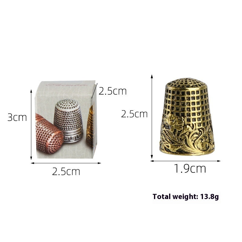 Retro Diamonds Thimble Awl Syringe