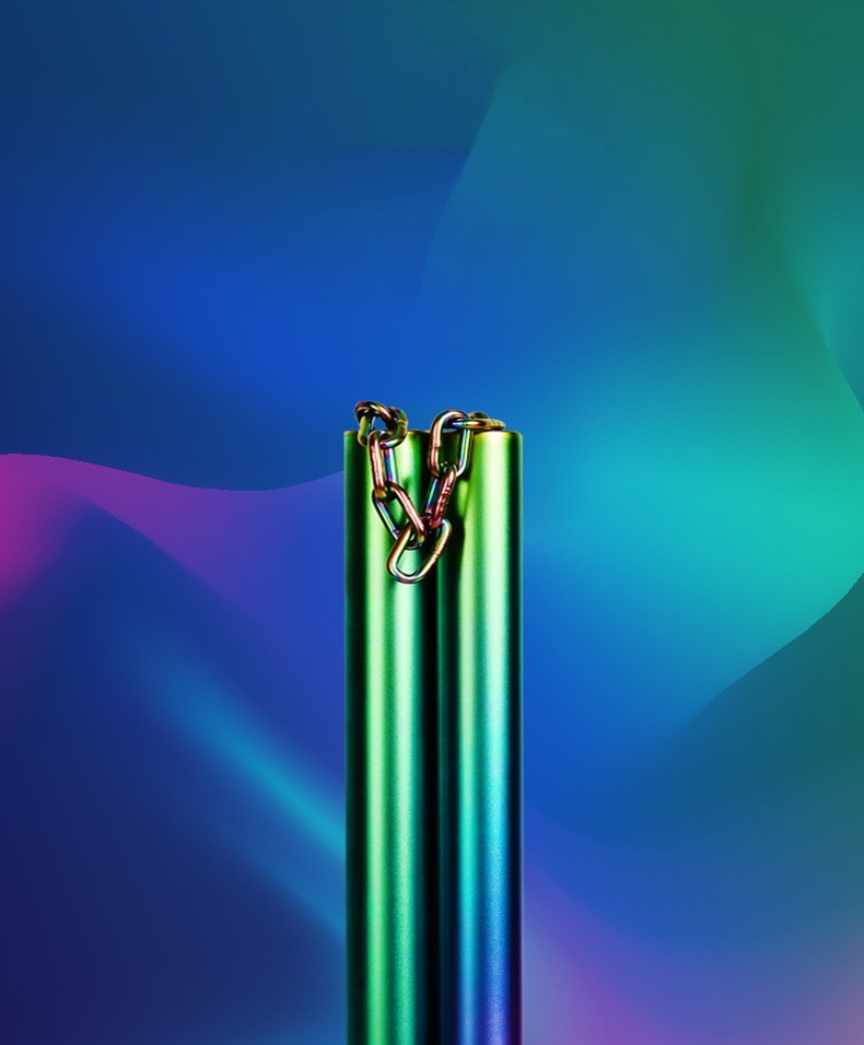 Silver Flame Gorgeous Stainless Steel Nunchaku