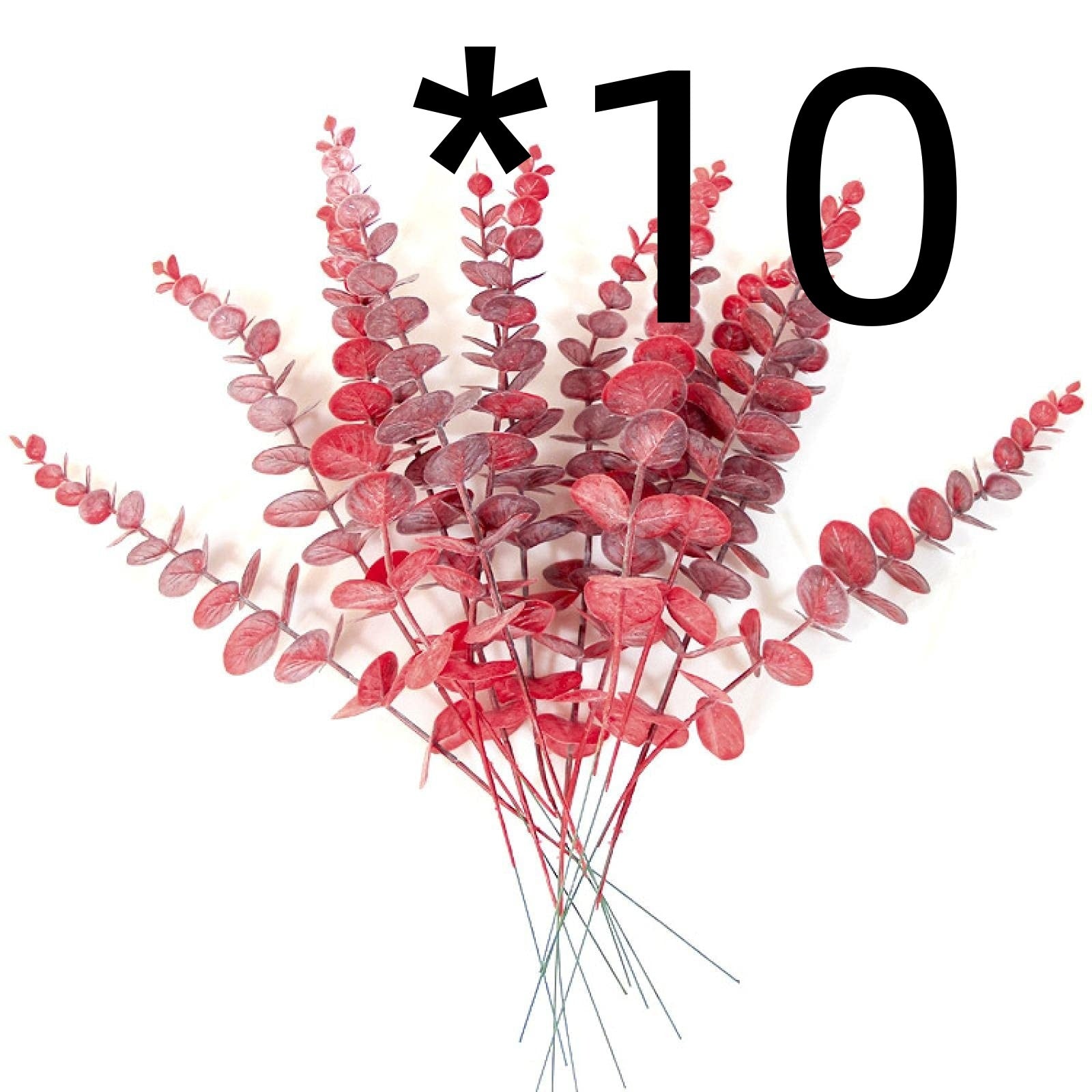 Golden Eucalyptus Eucalyptus Leaves Fake Leaf Stem Autumn Decorative Plant