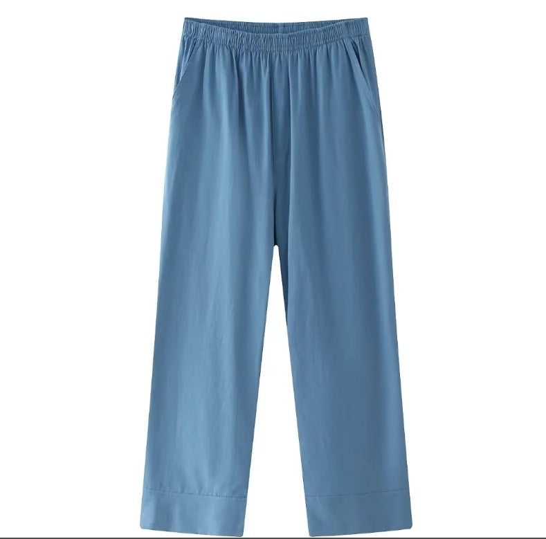 Casual Loose Tied Pajamas Trousers Suit