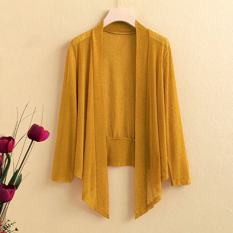 Small Shawl Outer Match Short Coat Middle-aged And Elderly Plus Size Thin