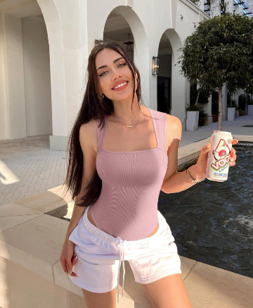 Belly Contracting Hip Raise Slim Fit Jumpsuit