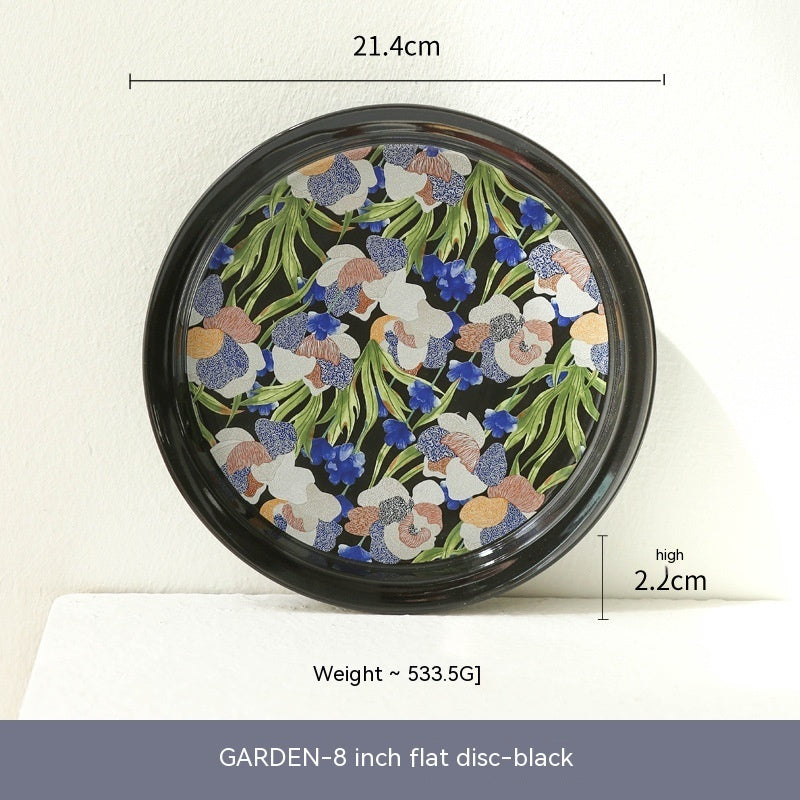 Retro Watercolor Style Fashion Ceramic Coffee Set