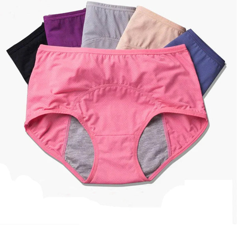 Women's Physiological Underwear Menstruation Period Leak-proof Holiday Safety Mid-waist Ice Silk Summer Thin