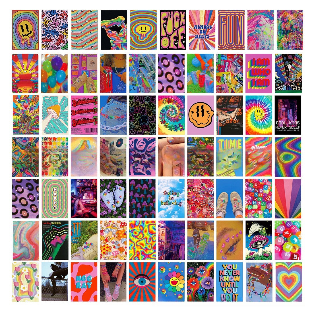 70 Sheets Poster Postcard Poster Decoration Painting