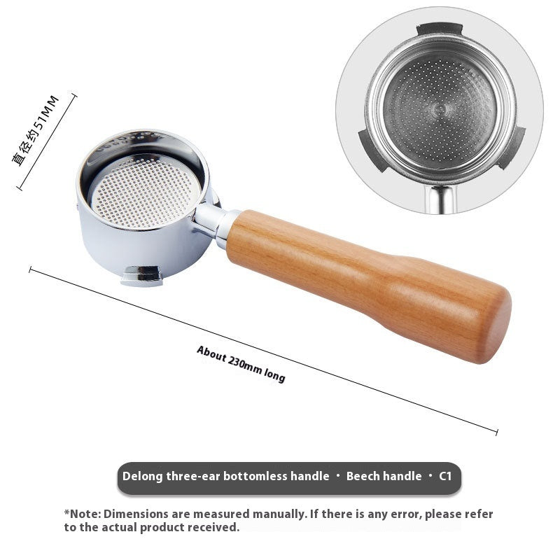 51mm Coffee Machine Handle Modified Solid Wood Handle