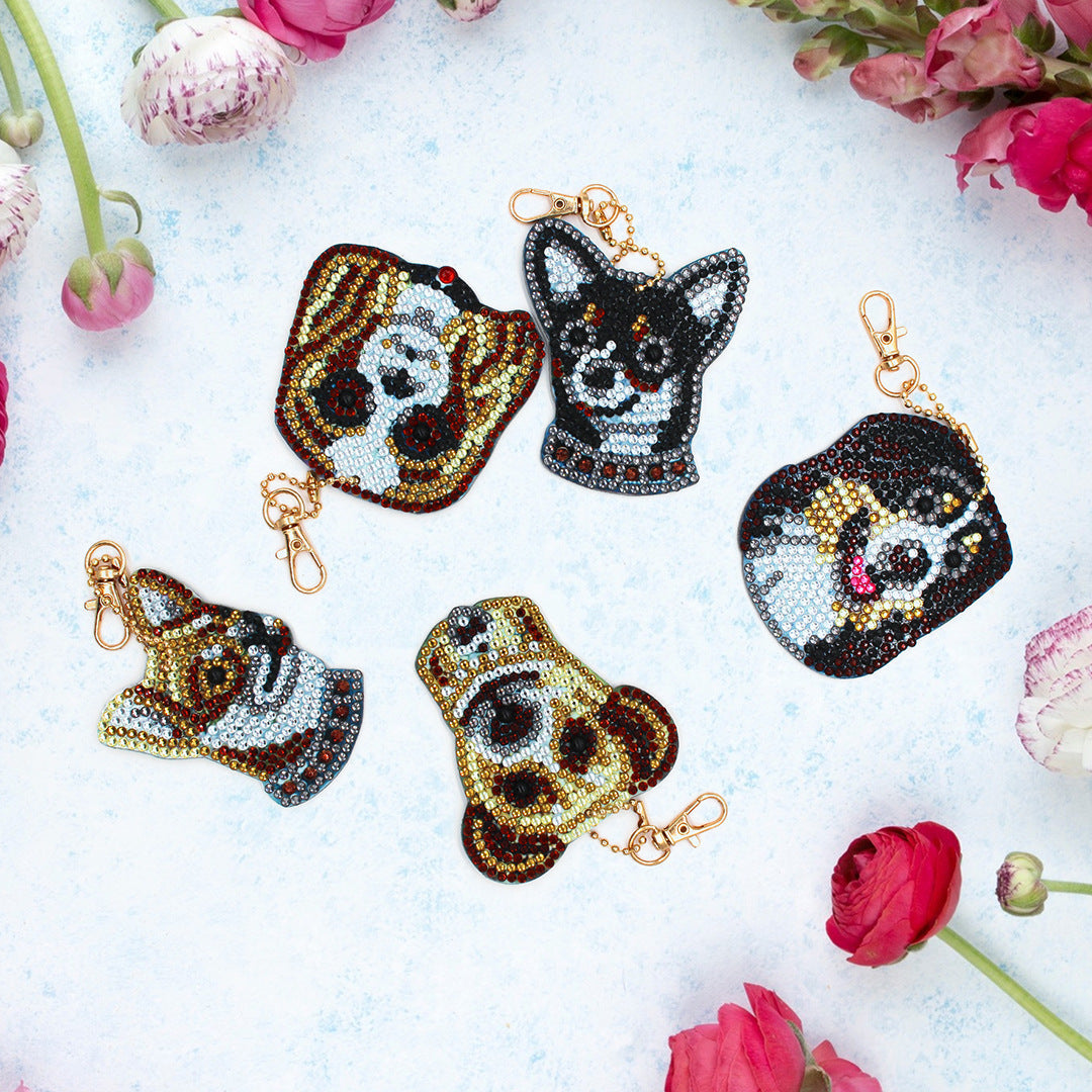 Diamond Painting Keychain Creative Children Cartoon Decorative Pendant