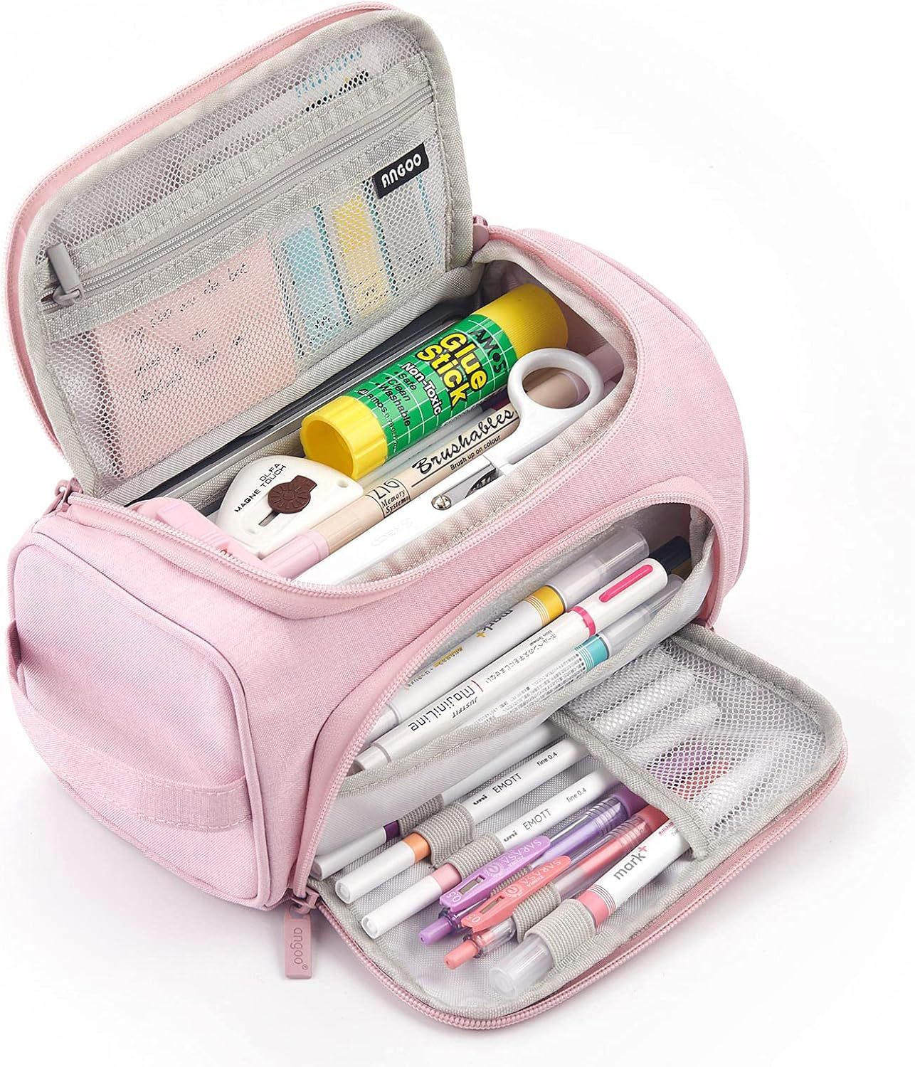 Portable Large Capacity Pencil Case Multifunctional Double-layer Stationery Box