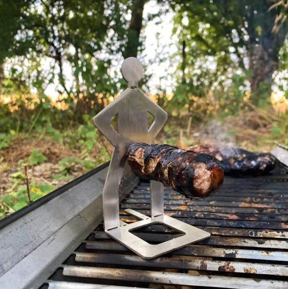 Outdoor Humanoid Barbecue Sausage Rack