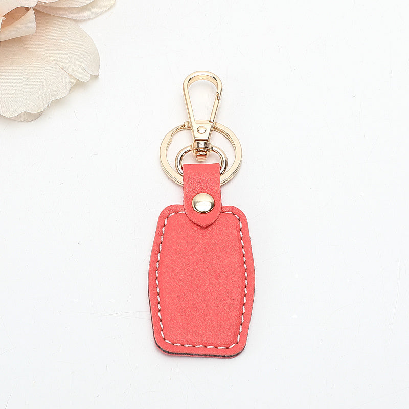 Leather Rectangular Keychain