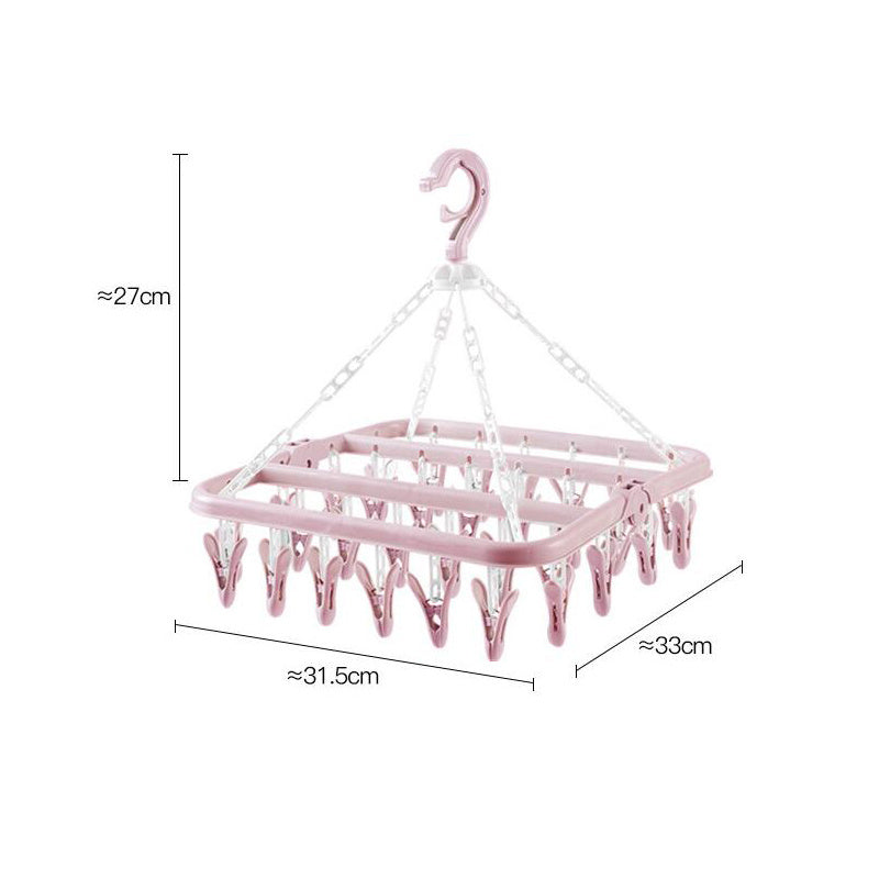 Windproof Clothes Hanger Household Plastic Multifunctional Clip