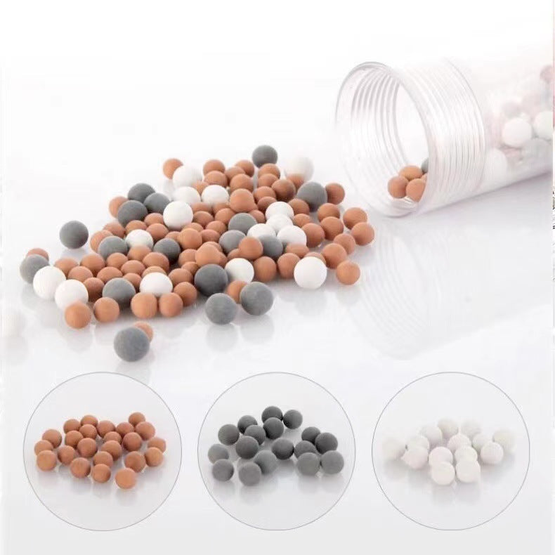 Household Turbine Tricolor Filter Ball Supercharged Shower