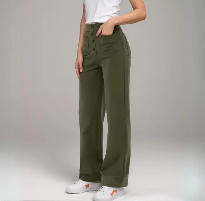 Women's Fashion Individual Casual Straight-leg Pants