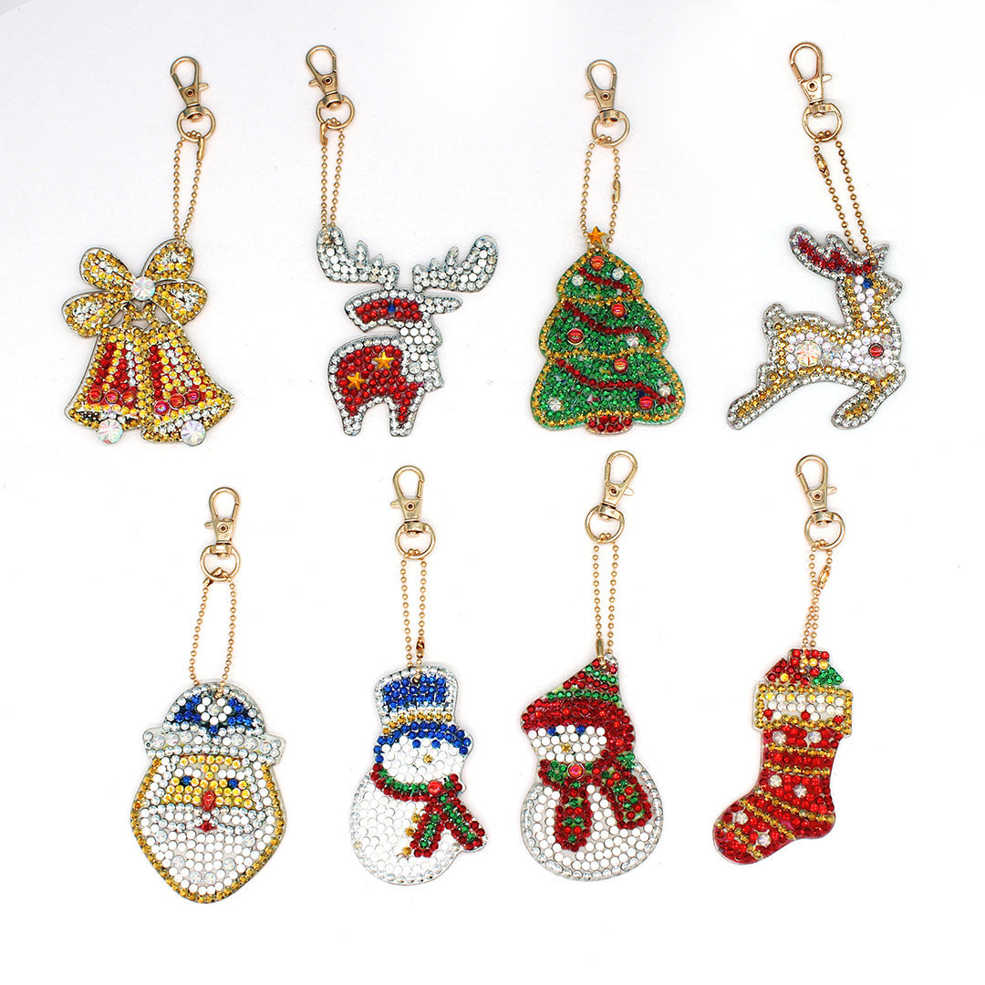 Diamond Painting Keychain Creative Children Cartoon Decorative Pendant