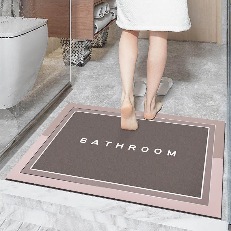 Simple Diatom Ooze Cushion Bathroom Entrance Floor Mat