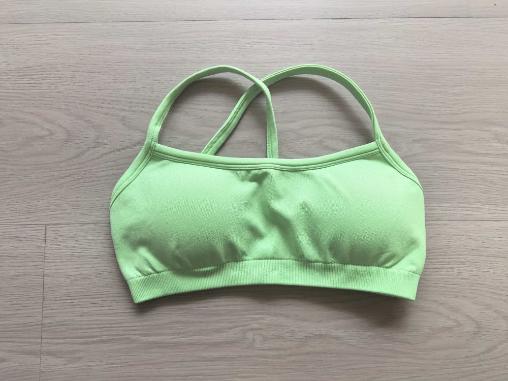 Halter Backless Bra High Waist Peach Sports Shorts Suit