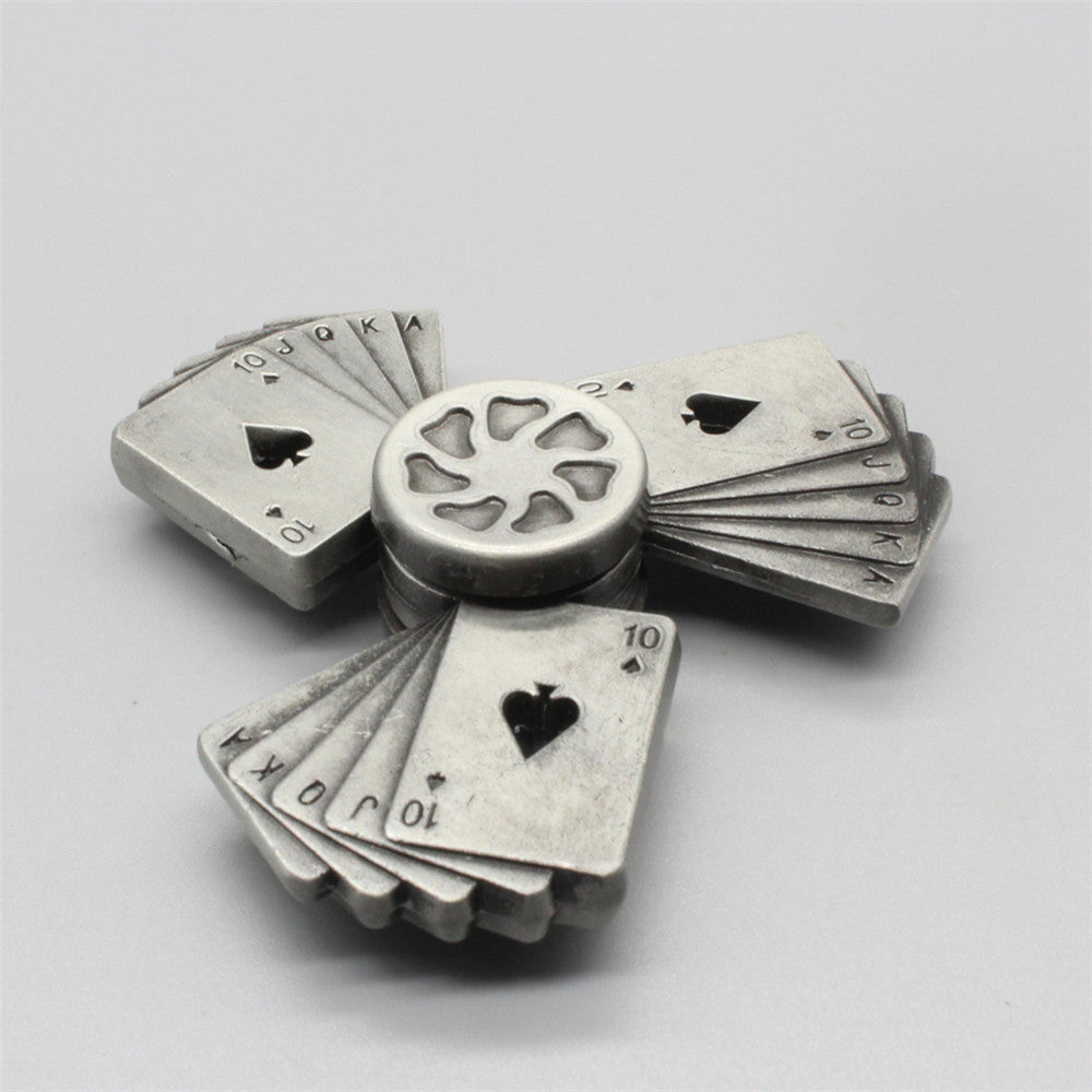 Poker Fingertip Gyro Metal Flush Toy
