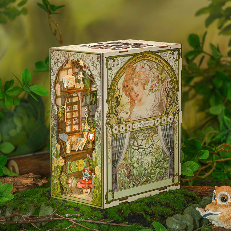 Dongpo Zhiyi Diy Wooden 3d Stereo Hand-assembled Book Stand Model Building Toy