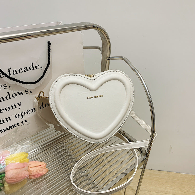 Fashion Heart Shaped Shoulder Messenger Bag
