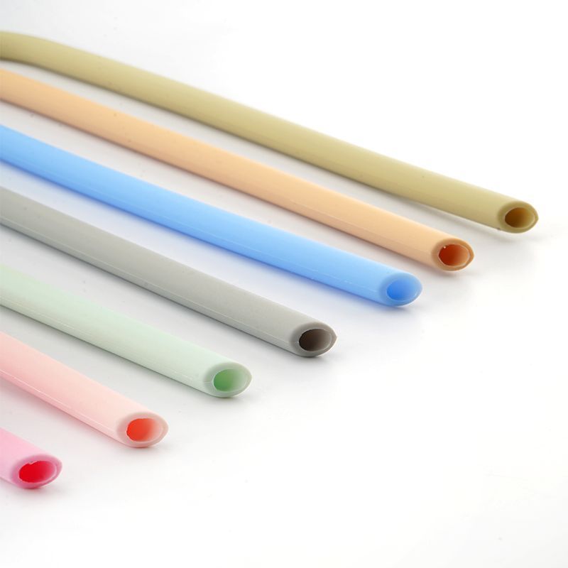 Color Silicone Straw Suit Food Grade