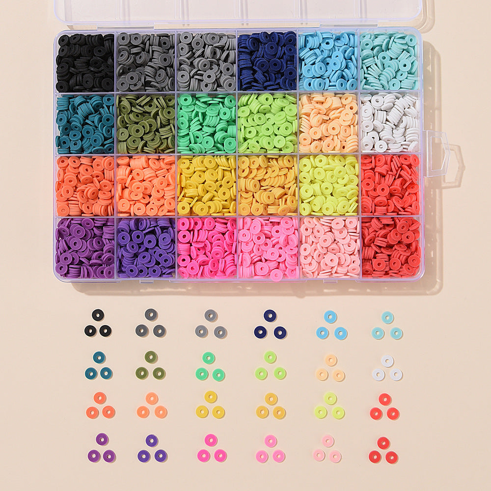 DIY Camouflage Soft Ceramic Beads Ornament Accessories Scattered Beads With Holes Spacer