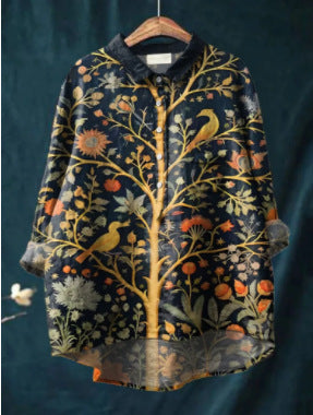 Loose Print Crew Neck Casual Plus Size Women's T-shirt