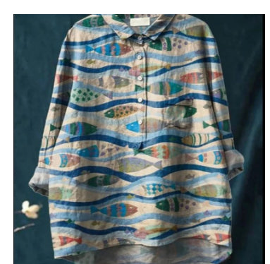 Casual Long Sleeve Shirt Animal Print Hawaiian Long Sleeve