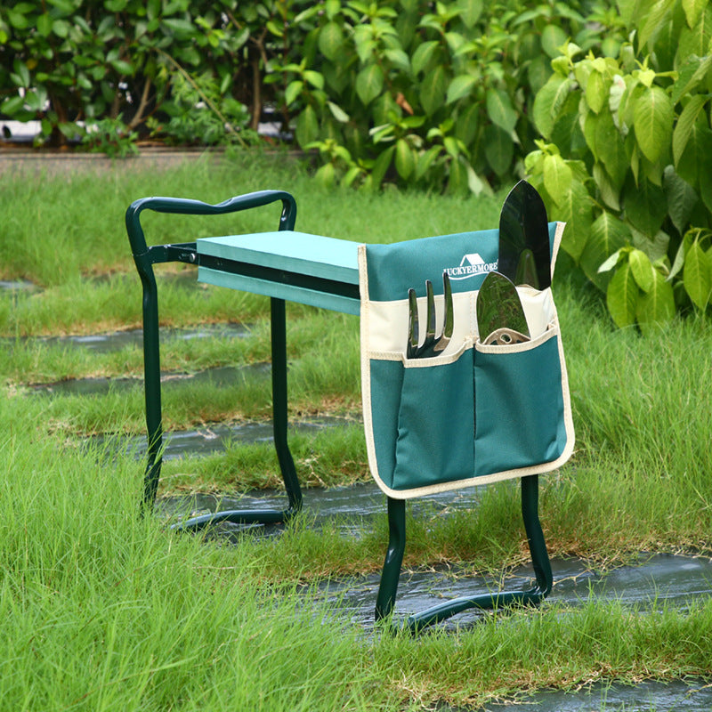Garden Kneeling Stool Non-slip Garden Kneeling Chair With Tool Kit Folding Stool