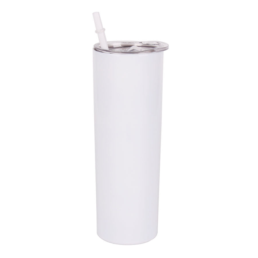 Straw Tumbler Straight Car Water Cup Double-layer Stainless Steel Insulation Cup Slimming