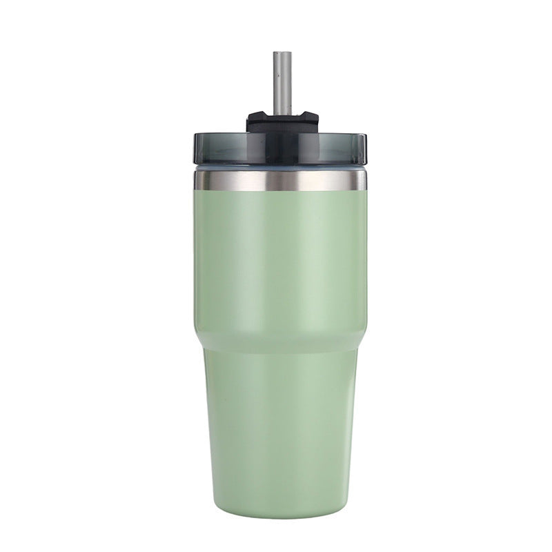 Large Capacity 20oz30oz Stainless Steel Heat And Cold Insulation Coffee Cup With Straw