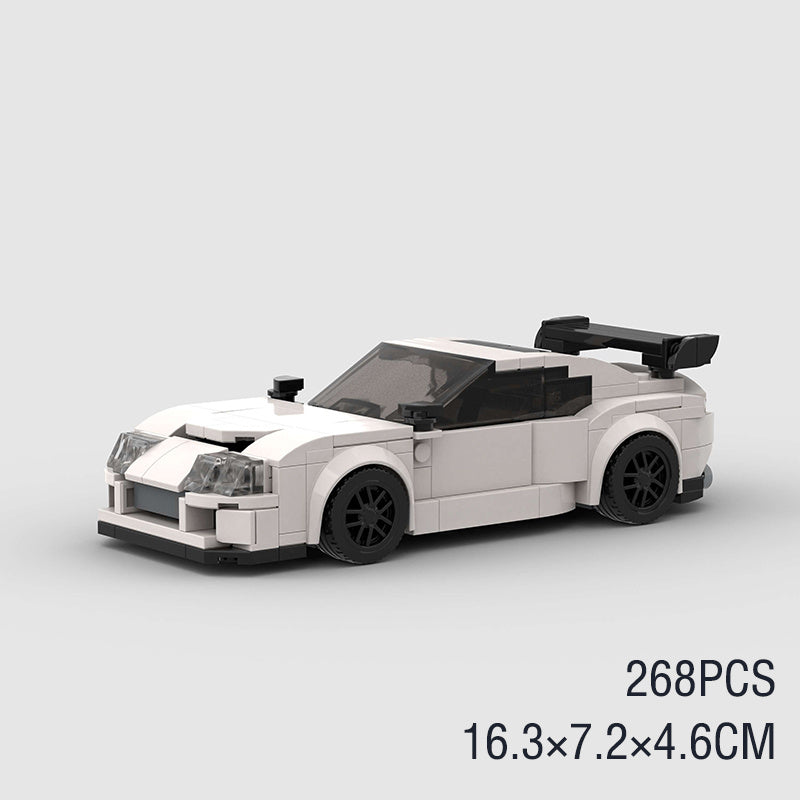 Building Blocks Suitable For Japanese GTR Sports Car Series Boys 8 Grids