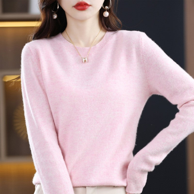 Fashion Autumn Undershirt Women's Long Wool