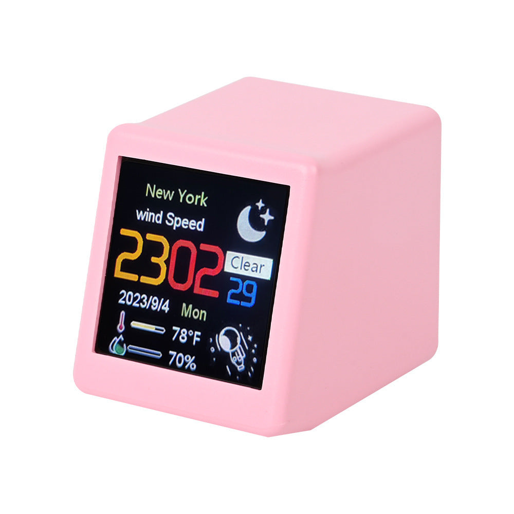 Table Clock Weather Small TV Creative Digital Ornaments