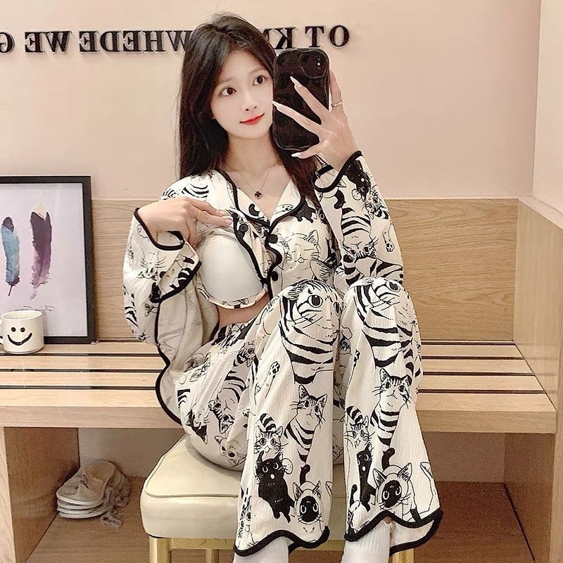 Cardigan Japanese Style Long Sleeve Fashion Suit