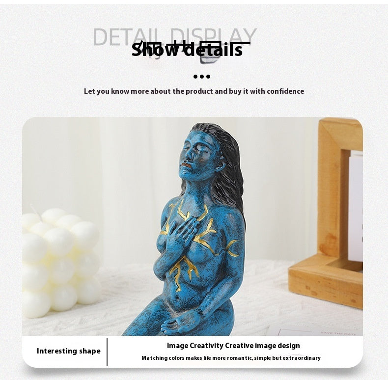 Healing Series Home Ornament Goddess Resin Decorations