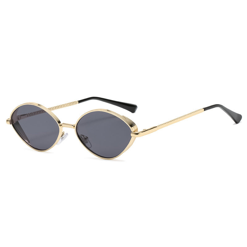 Oval Women's Diamond Thread Leg Sunglasses