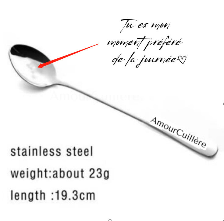 Stainless Steel Spoon You Are My Sunshine Couple Family Tableware