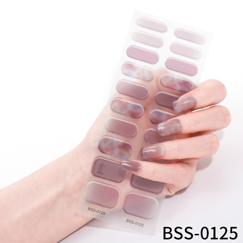 Gel Nail Art Sticker Semi-curing Gel