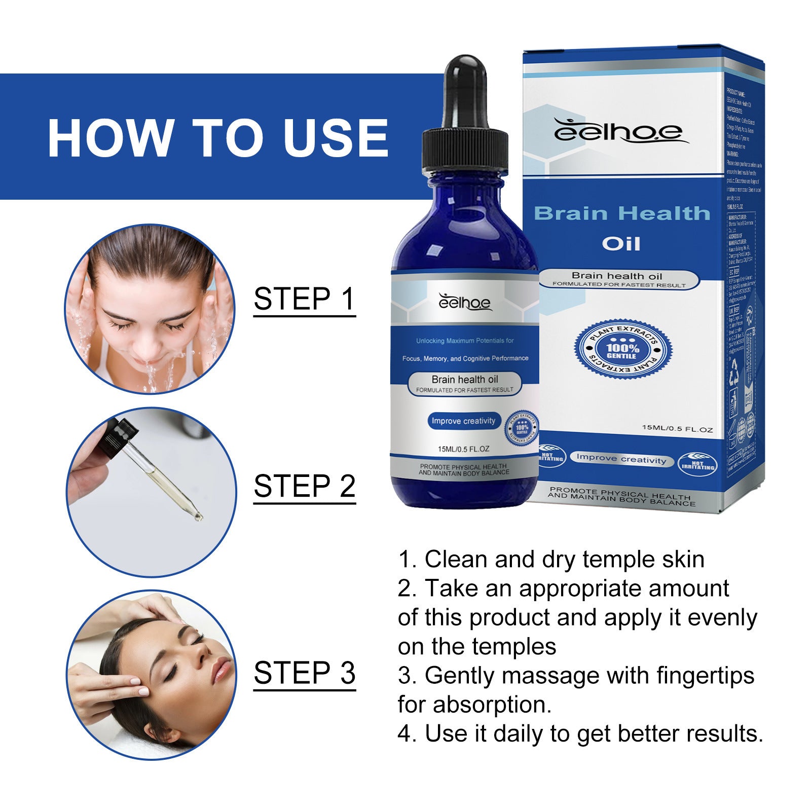 Body Care Essential Oil Relieves Body Stress And Discomfort