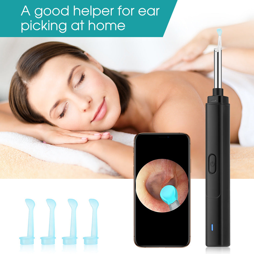 4.5mm Wireless WiFi Visual Otoscope HD Luminous Ear Scoop